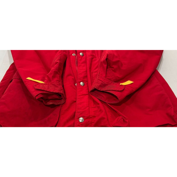 Vintage LL Bean Baxter State Parka Jacket Large Red Buffalo Freeport Maine Hood - Picture 12 of 14